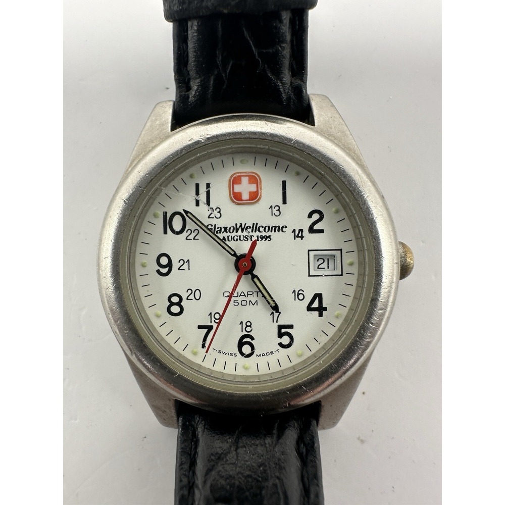 Wenger Glaxowellcome Ladies Watch New Battery 29MM 7" S.A.K. Design 0600 A30